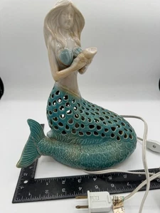 Cracker Barrel Exclusive Ceramic Mermaid Accent Lamp - Picture 1 of 8