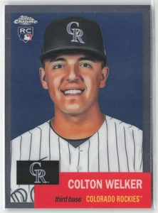 2022 Topps Chrome Platinum Anniversary Colton Welker #26 Rockies Rookie RC - Picture 1 of 2