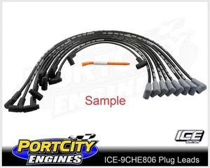 Ice Ignition Chev SB 283 305 327 350 9mm Leads Around Rocker Cover 90° STD Cap - Picture 1 of 1