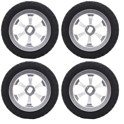 (Silber) 4PCS RC Automodell Zubehör Passend Für WLtoys 1/28 K989 - 53 RC Alu DON - Bild 1 von 4