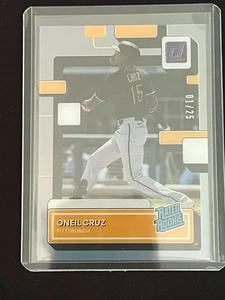 Oneil Cruz 2022 Chronicles Clearly Donruss Purple #1/25 (RC) -Pittsburgh Pirates - Picture 1 of 2