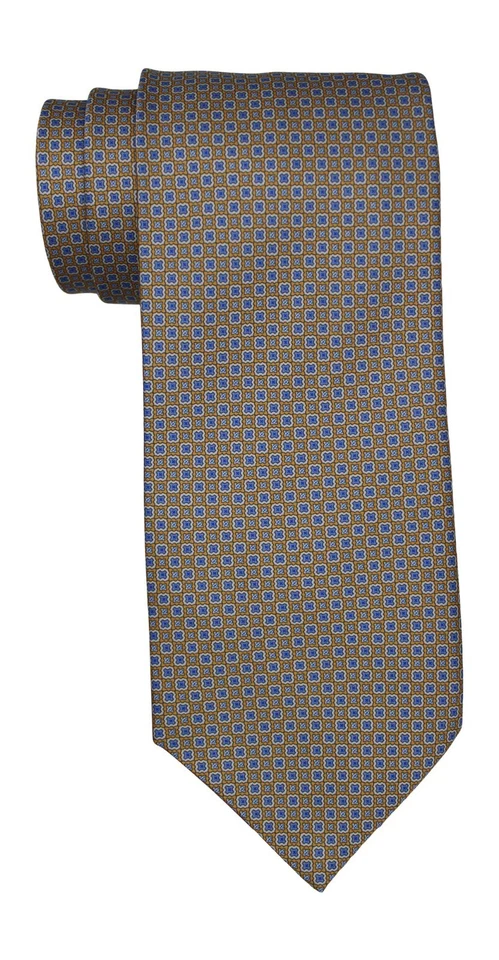 Corbata geométrica Stefano Ricci amarillo satinado Foto 1 de 1