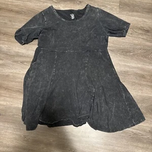 Torrid Grey Black Soft Skater Dress 2 Womens - Picture 1 of 3