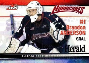 2009-10 Lethbridge Hurricanes #1 Brandon Anderson