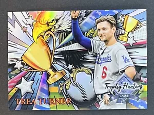 TREA TURNER 2022 Stadium Club Trofeo Cromato Caccia #RL-32 Los Angeles Dodgers - Foto 1 di 2