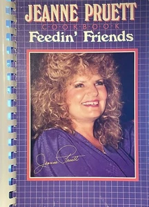 Jeanne Pruett Cook Book Feedin' Friends (Paperback, 1986) Signed - Picture 1 of 2