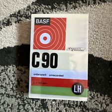 New BASF CHROMDIOXID Cassette Tapes C90 SM CrO2 Hifi Germany Blank Unrecorded