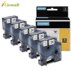 Cinta de etiquetas de tubo termorretráctil industrial 5PK 18055 compatible con DYMO Rhino 4200 5200 - Imagen 1 de 7