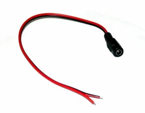 Cable de alimentación de 12 V (aproximadamente 30 cm) con conector hembra - Imagen 1 de 1