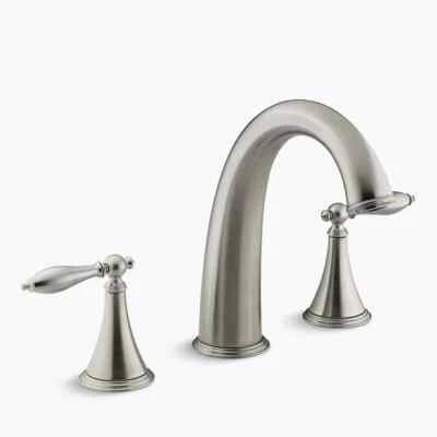 Kohler Finial K-T314-4M-BN Brushed Nickel Deck Mount High Flow Bath Faucet NEW - Image 1 of 4
