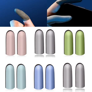 2pcs Phone Gaming Finger Glove Anti-sweat Anti-slip Screen Gaming Finger Covers - Picture 1 of 17