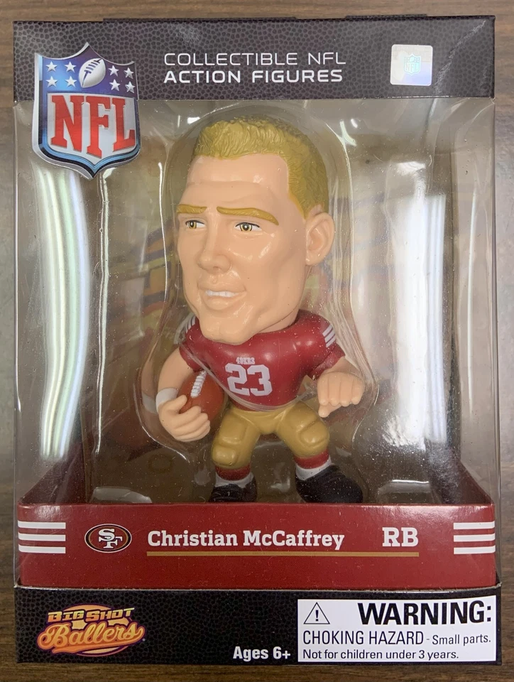 CHRISTIAN MCCAFFREY #23 SAN FRANCISCO 49ERS BIG SHOT BALLERS 5" ACTION FIGURE - Image 1 of 1