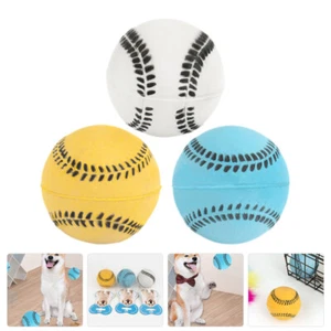 3 Pcs Tooth-molding Rubber Ball Dog Toys Interactive Balls Small - Picture 1 of 12