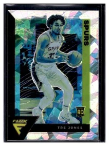 2020-21 Panini Flux Silber Cracked Ice Prizm #230 Tre Jones RC Fanatiker - Bild 1 von 2