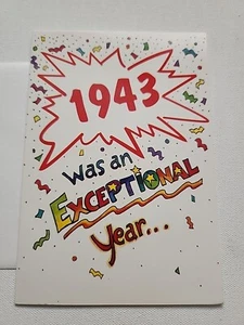 Birthday Greeting Card Happy Birthday 1943 Events - Picture 1 of 4