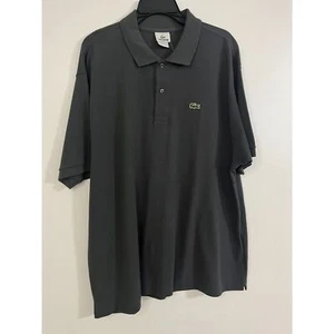 Polo classica Lacoste Caiman grigia uomo preppy taglia XXL NUOVA CON ETICHETTE 100% cotone - Foto 1 di 11
