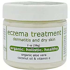 Eczema Cream for Dermatitis, Dry Skin with Organic Aloe & Vitamin E, 2oz - Picture 1 of 8