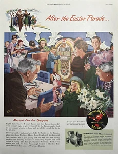 1947 Wurlitzer Phonograph Juke Box Music Easter Parade Fun Sound VTG Print Ad - Picture 1 of 1
