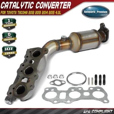 前乘客催化转换器适用于丰田塔科马 2012 2013 2014 2015 4.0L — 第 1/4 张图片