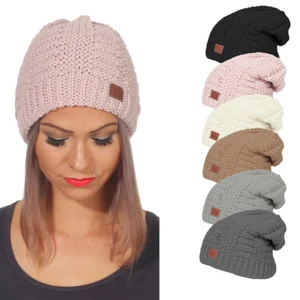 Damen Mütze Wintermütze Beanie Strickmütze Winter Cap Warm Hut Pudelmütze 31 - Bild 1 von 14