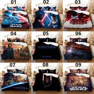 Single Double King Super King Bed Duvet Quilt Cover Set Star Wars Pillowcase - Picture 1 of 28