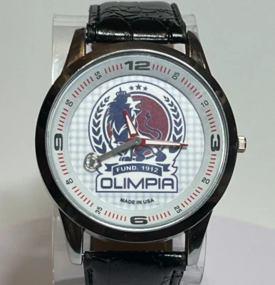 Reloj Fútbol Catrachos Honduras Fútbol OLIMPIA Reloj Nuevo 47mm Estuche Reloj Foto 1 de 3