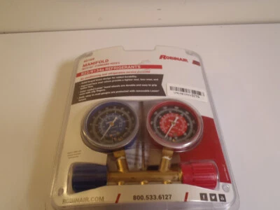 Robinair (40169) Juego de colectores de rueda lateral estándar - Mangueras de 60", accesorios de 1/4" Foto 1 de 2