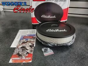 Edelbrock 1203 Pro-Flo Black 10" Round Air Cleaner with 2" Paper Element