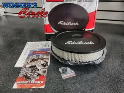Edelbrock 1203 Pro-Flo Black 10" Round Air Cleaner with 2" Paper Element — 第 1/4 张图片
