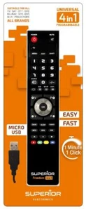 Universel Télécommande PC Programmable " Freedom Micro USB " (4 Appareils) - Photo 1/2