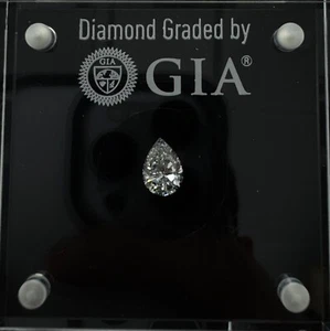 0.50 carat Natural Diamond | GIA certified | Shape - Pear | Color- E | SI2 - Picture 1 of 7