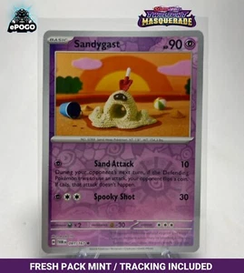 Juego de cartas coleccionables Pokémon inverso Sandygast 073/167: Twilight Masquerade COMO NUEVO ENVIADO HOY - Imagen 1 de 2