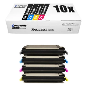 10x Eurotone ECO Toner für HP Color LaserJet CP-3505-X 3800-DTN CP-3505-DN - Picture 1 of 3