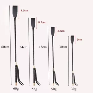 Horse Riding Crop Flogger Paddle Spanking Straight Whip Faux Leather Couples HOT - Picture 1 of 23