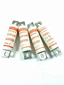 GOULD SHAWMUT A60X80 80 AMP 600V TYPE 4 FUSE AMP TRAP - Picture 1 of 5