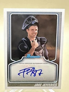 JAKE JEFFERIES 2010 Bowman Chrome AUTOGRAPH ROOKIE #BPA-JJ - NM/MT - Tampa Bay - Picture 1 of 2