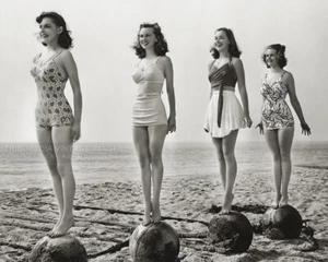 Vintage 1940s Beautiful Women in Swimwear Competition 8x10 Photo Print - Picture 1 of 1