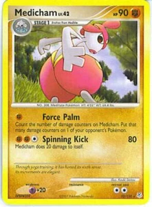 2x (pok-DP-032) Medicham (R) Pokemon Diamante y Perla Base Set Tarjeta # 32 - Imagen 1 de 1