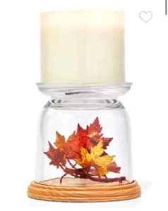 Candelabro de 3 mechas Bath and Body Works LEAVES PEDESTAL ACCIÓN DE GRACIAS - Imagen 1 de 1