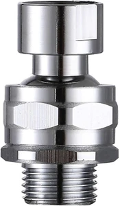 Shower Head Swivel Ball Adapter Brass Adjustable Shower Arm Connector Universal - Picture 1 of 12