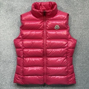 Damen Moncler Ghany Weste Rosa Größe 1 UK6/8 100% Original - Bild 1 von 15