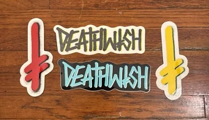 Deathwish - Gang Logo + Graffiti Logo - Sticker Medium - 4er Pack - Bild 1 von 1