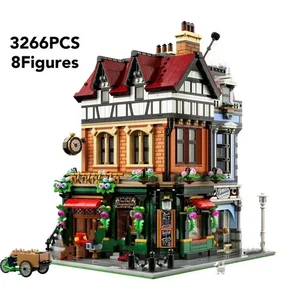 *NEW* UNBRANDED MOC 10350 Tudor Corner Building Blocks Icons With 8 Figures - Picture 1 of 8