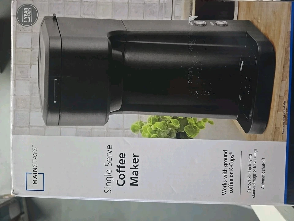 Mainstays Single Serve and K-Cup Coffee Maker - Black - Image 1 of 1