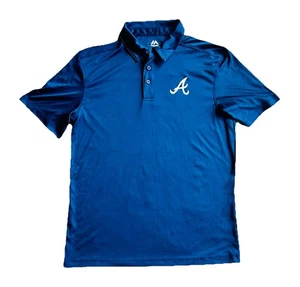 Atlanta Braves Poloshirt Majestic Performance Herren Navy Blau Größe Lg L Large - Bild 1 von 5