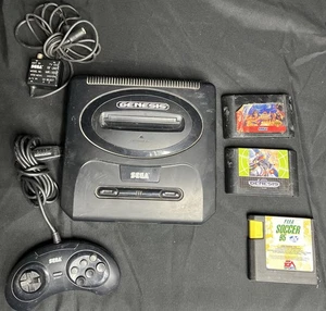 SEGA Genesis Model 2 Console  W Controller & Games- No Power Cord - Picture 1 of 7