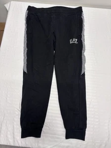 Armani Exchange Sweatpants Men’s Size XL Black Joggers AX Logo Pull-On Pants - Picture 1 of 9