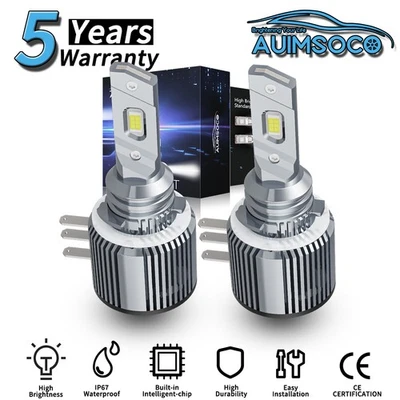 For BMW X1 2014-2015 LED Headlight Conversion Kit Bulbs High Beam Super Bright - Image 1 of 4