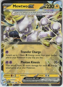 Mewtwo ex RR SV04: Paradox Rift 058/182 Pokemon - Picture 1 of 2