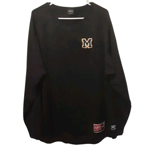 Camisa Rawlings Michigan Adulto Hombre L Negra Manga Larga NCAA - Imagen 1 de 8